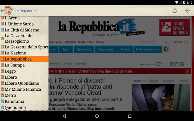 Quotidiani Italiani android App screenshot 15